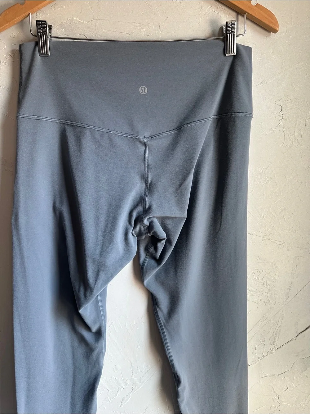 Lululemon Align Leggings Blue Gray Yoga Pilates Athleisure Clean Girl 28” Sz 12